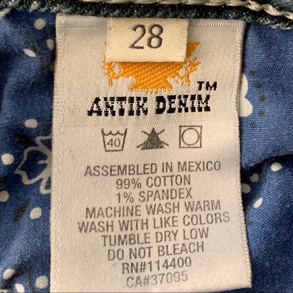 Antik Denim Jeans size 28 Waist and 33 Length Excellent Like New Condition - Picture 8 of 16